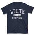 thumbnail image 1 of White Georgia Classic Established Men's Cotton T-Shirt, 1 of 1