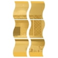 thumbnail image 1 of Acrylic 6 Pieces Of Wave Combination Mirror Stereo Wall Sticker Silver 12*10, 1 of 5