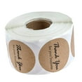 thumbnail image 1 of xinxixnxx 500 Pieces/Roll Thank You Packaging Sealing Stickers Round Kraft Labels DIY Type 1, 1 of 1