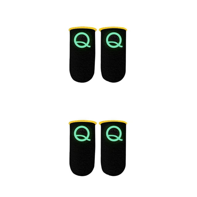 sweethay Manga de dedo para juegos, puntas de dedos luminosas transpirables para PUBG, juegos móviles, pantalla táctil, cubierta de cuna para dedos, No.01 2piezas