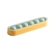 thumbnail image 1 of Juego de bandejas redondas para cubitos de hielo, color amarillo, a prueba de fugas, construcción fuerte, amplia aplicación, bandeja para cubitos de hielo para fiestas, 1 of 5