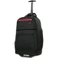 thumbnail image 2 of Protege 22" Black Rolling Backpack with Telescopic Handle, 2 of 9