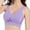 Purple, variant on PMVFHDE Women Yoga Gym Fitness Sports Bra Push Up Hollow Workout Activewear Breathable Seamless Supportive Crop Top Chest Training Athletic Underwear Purple - XL