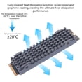 thumbnail image 3 of Copper Heatsink for M.2 2280 PCI-E NVME SSD Cooling Thermal Pad Cooler Radiator 70x23x8.5mm for, 3 of 9
