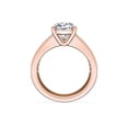 thumbnail image 3 of Diamond-Capitals 3.00 Carat Sparkle Cushion Cut Moissanite Ring for Wedding and Engagement Solid 14K Rose Gold Size 11, 3 of 8