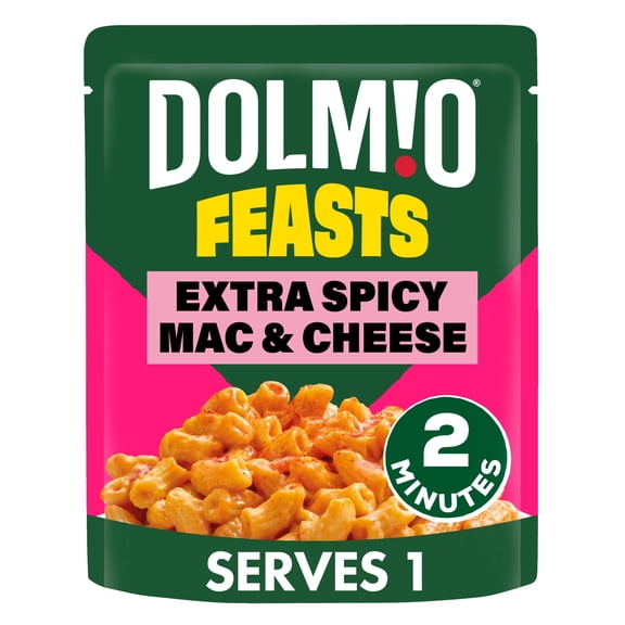 Dolmio Feasts Spicy Mac & Cheese Pasta Ready Meal 250g, Imported from Britain