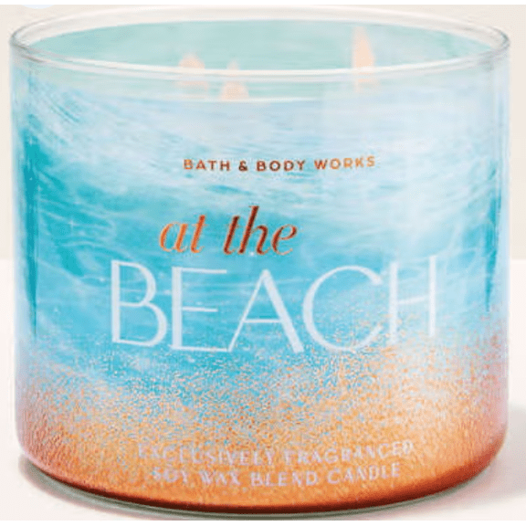 Bath & Body Works At The Beach  3 Wick Candle 14.5 oz