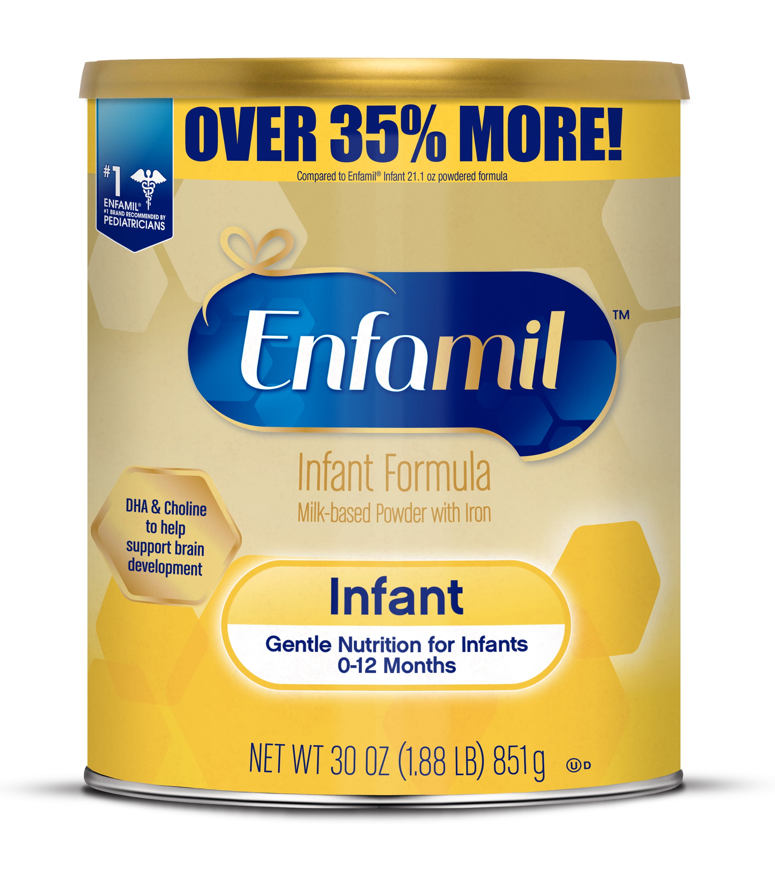 Enfamil Infant Formula - Milk-based Baby Formula with Iron - Powder, 30 ...