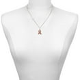 thumbnail image 2 of Delight Jewelry Silver-tone Pink Ribbon with Stitching - Silvertone Class of 2026 Delicate Bar Necklace, 18.75", 2 of 4