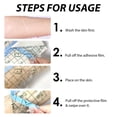 thumbnail image 5 of Transparent Stretch Shower Cover Waterproof Adhesive Bandages, 50 Pieces 4 x 4 Inch, 5 of 5