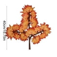 thumbnail image 3 of Fall Decorations Thanksgiving Decorations - Artificial Red Maple Leaf Branch Plastic Green Plant Decorative Accent For Seasonal Indoor Displays, 3 of 6
