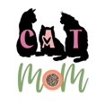 thumbnail image 2 of Prime, Marcus 19x24 Black Ornate Wood Framed with Double Matting Museum Art Print Titled - Cat Mom, 2 of 4