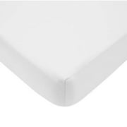 American Baby Co. Cotton Fitted Crib Sheet, White