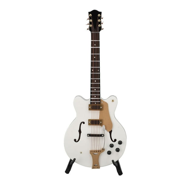 Mini Modelo De Instrumento Musical, Adornos De Guitarra De Madera Huecos Seguros Estéticos Para Juguetes De Niños Decoración Del Hogar