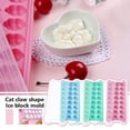 thumbnail image 3 of 24-cell Silicone Mold Cat Paw Heart Shape Ice Tray Mold With Lid иψ ц L3A8, 3 of 10