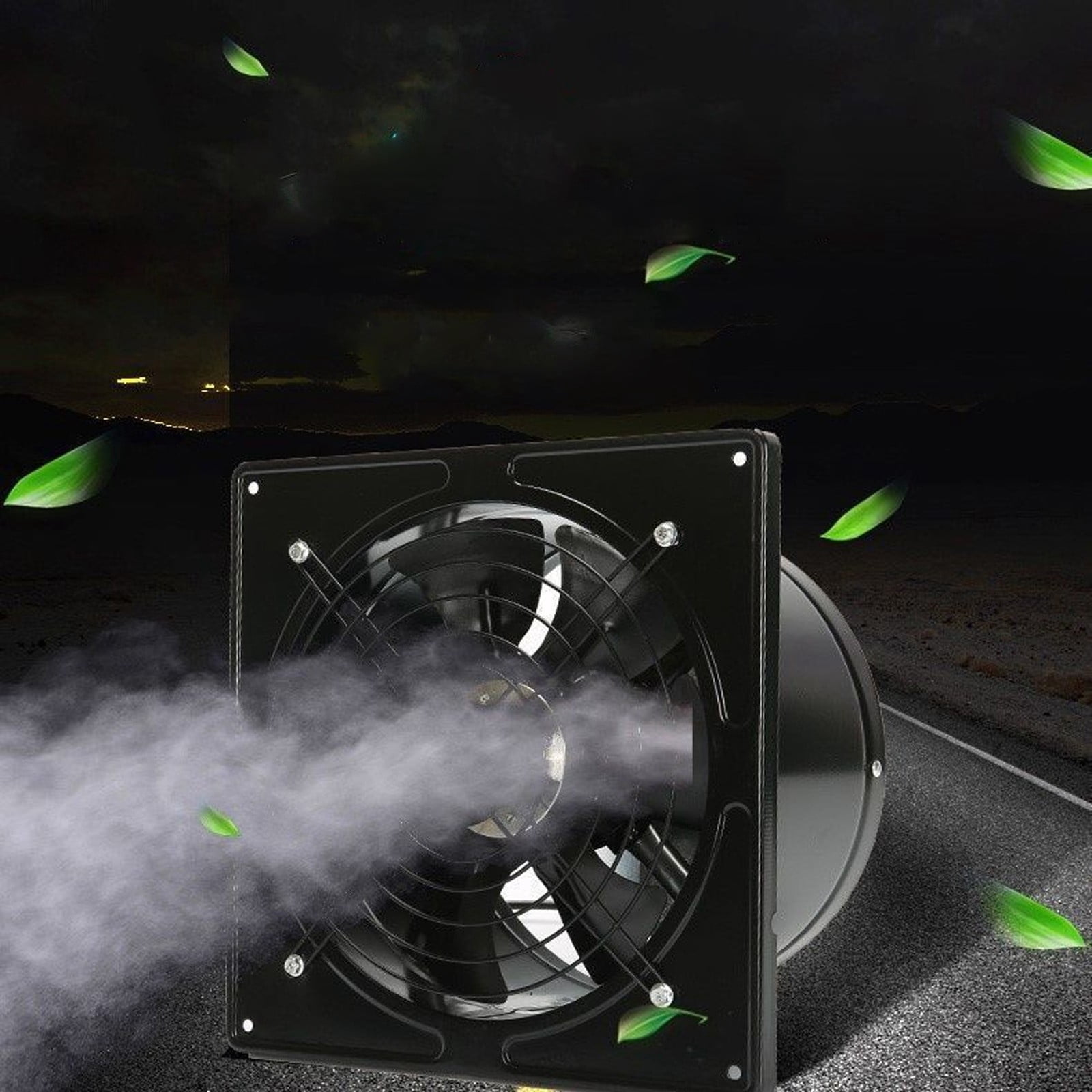 Kitchen Oil Fume Ventilation Fan Silent Wall Mount Exhaust Fan for Bathroom Window Kitchen, 6 Inch 1000 CFM Powerful Airflow, Low Noise 35dB, Energy Efficient, Remove Smoke Odor Humidity