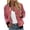 Hot Pink, variant on Women's Bomber Jacket Satin Long Sleeve Floral Coat with Pocket | Floral Print, Zip Up, Long Sleeve Jacket, Casual Fall Winter Outerwear, Baseball Collar
