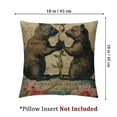 thumbnail image 4 of nygtbtfer Set of 2Throw Pillo Dancing with Bunnies Home Decor Pillowcase Square Cushion Covers for Sofa Bed Couch Car White, 4 of 7
