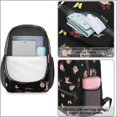 thumbnail image 3 of Pioneer Flower Floral Print Pattern 17" School Backpacks for Teens,Waterproof Oxford Fabric,S-Shape Padded Straps for School,Travel,Hiking,Camping, 3 of 4
