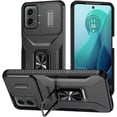 thumbnail image 1 of wonima11 Compatible with Motorola Moto G 5G 2024 Case Moto G 5G 2024 Phone Case Motorola Moto G 5G XT2417D 2024 6.6" Case Cover [Metal Ring Holder Kickstand Dual Layer Defender Armor Bumper] -Black, 1 of 1