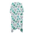 thumbnail image 5 of DISNIMO Monstera Elephant Print Women's Swimsuit Coverups Long Kimono Beach Swimsuit Cover up Casual Loose Summer Bikini Cover Up for Vacation, 5 of 6