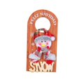thumbnail image 4 of Letrero colgante de perilla de puerta de Navidad, letrero decorativo navideño de dibujos animados, colgante frontal Muñeco de nieve, 4 of 9