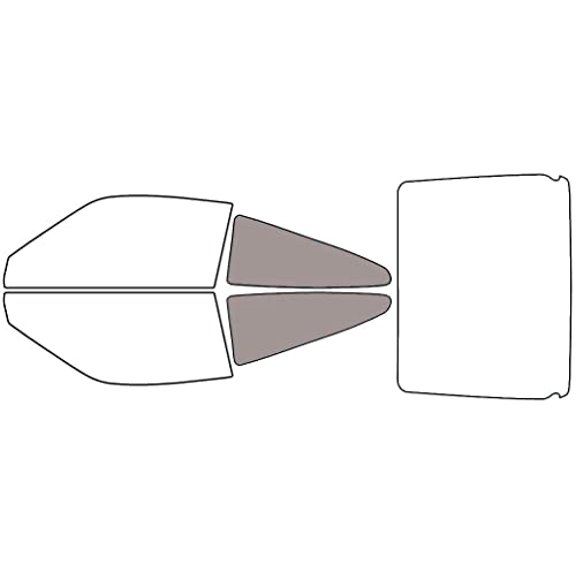 Avery Dennison NR Nano Ceramic IR Window Tint Kit Compatible with Honda CRX 1988-1991 - Back Precut