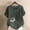 Army Green, variant on QUNYINEY Women Tshirt Summer Short Sleeve Floral Cotton Tunic Tops Crew Neck Casual Pullover Loose Fit Button Shirts