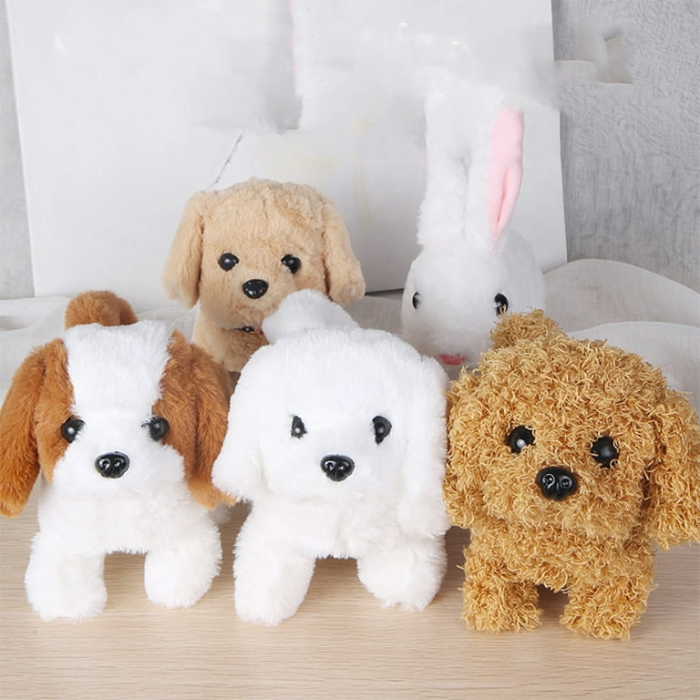Simulation Plush Dog Electronic Interactive Pet Puppy and Traction