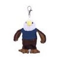 thumbnail image 2 of Made by Aliens Keychain Stuffed bird Eagle, Clip for Keys, Purse & Bags, Navy Blue, 2 of 2