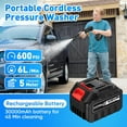thumbnail image 5 of Naudhenm Battery-Powered Pressure Washer, 350 PSI, 2 GPM, 24 V, Quick Connect Tips, 5 of 5