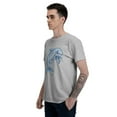 thumbnail image 6 of Blue Dolphin T-Shirt for Men Cotton 100% Summer Tops Women Fashion Casual Short Sleeves Round Collar Short-Sleeve Couple Top Tees, 6 of 7