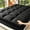 Black, variant on Diamond Quilted Fitted Mattress Topper, Fluffy Double Size Bed Pad for Household Use, Foldable Anti-slip Mattress Protector ,750GSM(Gray,California King)
