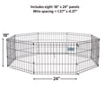 thumbnail image 4 of MidWest Homes for Pets 18-inch Exercise Pen, for Indoor and Outdoor use, 16 Sq Feet of Play, Folding Dog Pen, No Door Design for Maximum Security, Easy to Set Up, Foldable Dog Playpen, 4 of 6