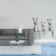 thumbnail image 2 of Figura decorativa de conejo sentado, de resina y cerámica, con gesto creativo. Ideal para regalar o decorar el hogar., 2 of 8