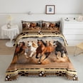 thumbnail image 3 of Feelyou 3D Rustic Horse Bedding Comforter Set, Hippie Bohemian Aztec Twin Comforter Sets, Farmhouse Western Animal Reversible Bedding Set, Breathable Home Decor, 2-Piece, 3 of 8