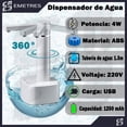 thumbnail image 2 of Mini Dispensador de agua Emetres Dispensador Electrico Automático Color Blanco, 2 of 7