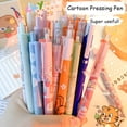 thumbnail image 4 of Bolígrafo de Gel Kawaii retráctil para estudiantes, suministros escolares de dibujos animados, papelería, accesorios de oficina, 0,5mm, 6 unidades por juego, 4 of 4