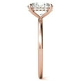 thumbnail image 5 of Solitaire Brilliance 2CT Oval Lab Grown Diamond Solitaire with Hidden Halo Engagement Ring 10K Rose Gold, Ring Size 7.5, 5 of 5