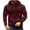 Wine, variant on Fmbrln Mens Full Zip Up Cargo Hoodies Casual Long Sleeve Solid Hooded Sweatshirts Fall Winter Trendy Athletic Coat with Pockets Wine 3XL
