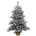 thumbnail image 1 of Vickerman 42"" Flocked Anoka w/Burlap Base 484 Tips - B160542, 1 of 2