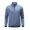 Blue, variant on ZyeKqe Athletic Shirts for Men 1/4 Zip up Stand Collar Long Sleeve Casual Lightweight Stretch Fitness Running Workout Tops