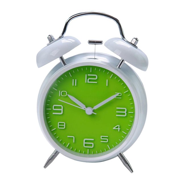 Tipo moderno de la luz 18 del despertador del doble del silenciador de la cabecera Lima retro Sunnimix Reloj Despertador