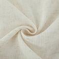 thumbnail image 5 of Linen Sheer Curtains Rod Style for Neutral Country Farmhouse 52*96 Inch 2 Panel, Beige, 5 of 7