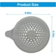 thumbnail image 3 of Paquete de 2 recogedores de pelo para desagüe de ducha (gris+blanco) con ventosas, colador de fregadero plegable de silicona para proteger la cubierta de drenaje, para lavabo, ducha de baño, 3 of 5