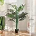 thumbnail image 3 of Outsunny Palmier Tropical Artificiel de 5 Pi Plante Factice avec Feuilles Réalistes, 3 of 10