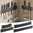thumbnail image 1 of Wall-Mounted Knife Rack and Organizer with Utensil Hooks for Kitchen - Space Saving Minimalist Design, 1 of 4