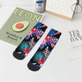 thumbnail image 7 of Fuzoiu Tropical Palm Leaves Print Adult Socks, Crew Moisture-wicking Socks, Unisex Cushion Crew Socks,Casual Sports Ankle Socks, 7 of 7