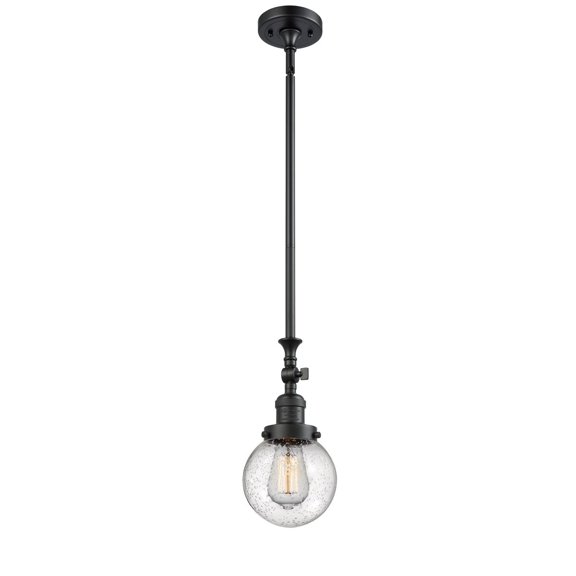 Innovations 1-LT Vintage LED Beacon 6" Mini Pendant - Matte Black - 206-BK-G204-6-LED