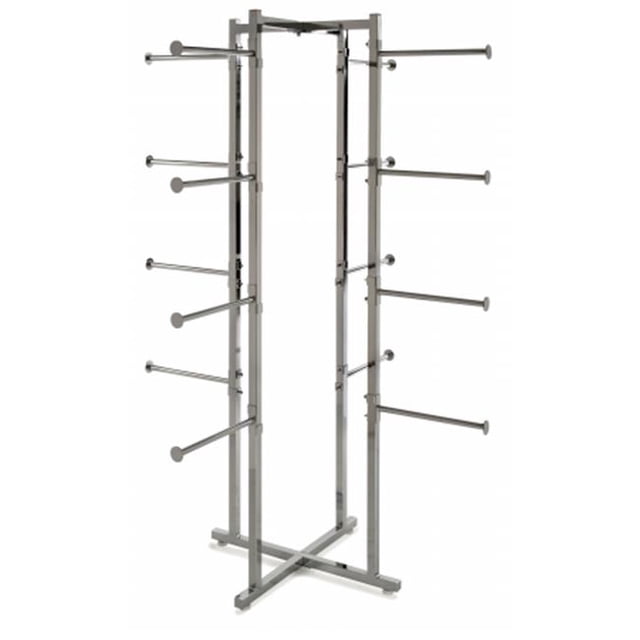 Econoco K35 Tour de Lingerie Pliante - Tube Carré avec Bras Ronds